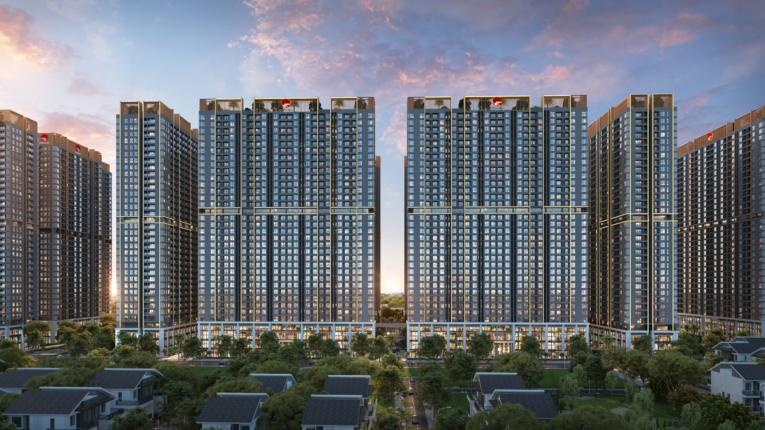 Hinode Royal Park nhìn từ trên cao